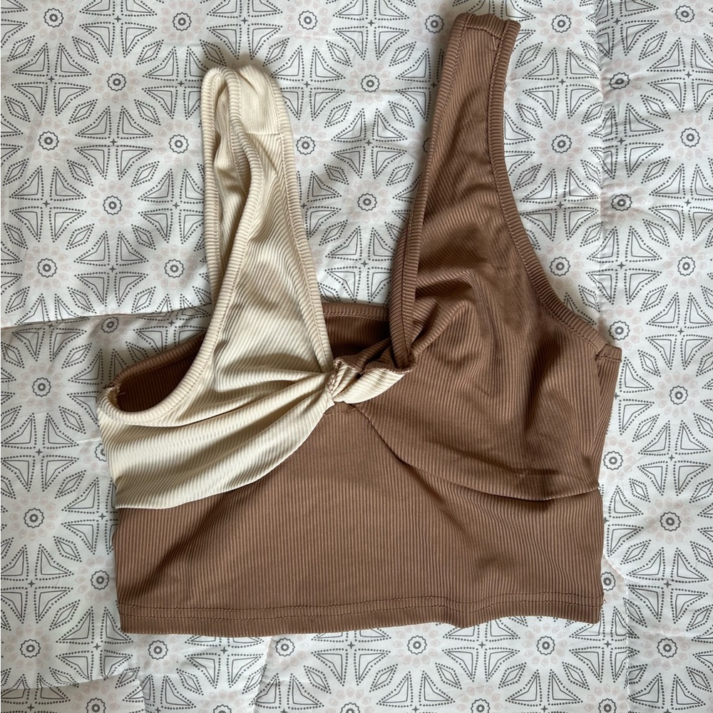 two toned crop